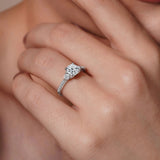 3 Stone Moissanite Ring