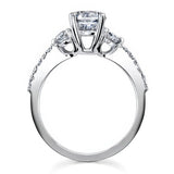 3 Stone Moissanite Ring