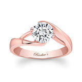 Split Band Solitaire Engagement Ring
