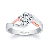 Split Band Solitaire Engagement Ring