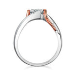 Split Band Solitaire Engagement Ring