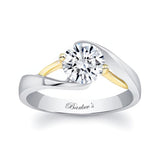 Split Band Solitaire Engagement Ring