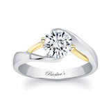 Split Band Solitaire Engagement Ring