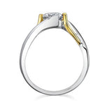 Split Band Solitaire Engagement Ring