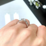 Split Band Solitaire Engagement Ring