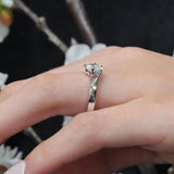 Split Band Solitaire Engagement Ring
