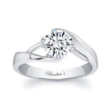 Split Band Solitaire Engagement Ring