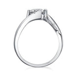 Split Band Solitaire Engagement Ring