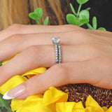 Moissanite Ring Set