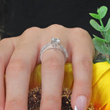 Moissanite Ring Set