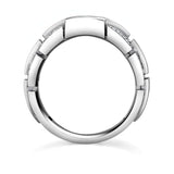 Mens Unique Pave Diamond Wedding Band