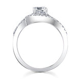 Swirl Moissanite Wedding Ring Set