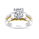 Straight Loop Moissanite Solitaire Ring