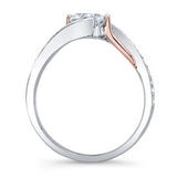 Bypass Moissanite Ring