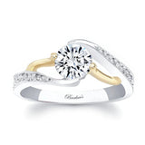Bypass Moissanite Ring