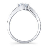 Bypass Moissanite Ring