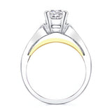 Looping Solitaire Moissanite Ring