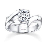 Unusual Lab Diamond Solitaire Ring