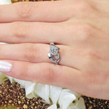 Unusual Lab Diamond Solitaire Ring