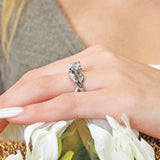 Unusual Lab Diamond Solitaire Ring