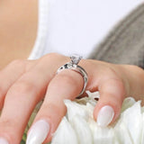 Unusual Lab Diamond Solitaire Ring