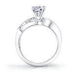 Unusual Lab Diamond Solitaire Ring