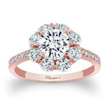 Flower Halo Lab Grown Diamond Engagement Ring