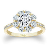 Flower Halo Lab Grown Diamond Engagement Ring