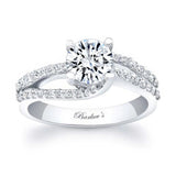 1 Carat Round Cut Moissanite Ring