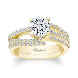 1 Carat Round Cut Diamond Bridal Set