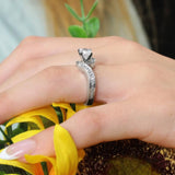 Unique Moissanite Ring