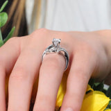 Unique Moissanite Ring