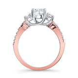 Three Stone Criss Cross Ring