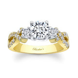 Three Stone Criss Cross Ring