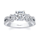 Three Stone Criss Cross Ring