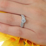 Swirl Moissanite Ring