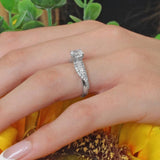 Swirl Moissanite Ring