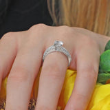 Swirl Moissanite Ring