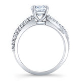 Swirl Moissanite Ring