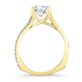 Unique Flared Moissanite Bridal Set