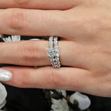 Moissanite Bridal Ring Set