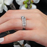 Moissanite Bridal Ring Set
