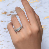 Moissanite Infinity Engagement Ring