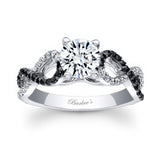 Infinity Black And White Diamond Ring