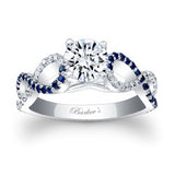 Sapphire And Diamond Infinity Ring