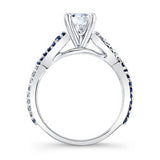 Sapphire And Diamond Infinity Ring