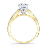 Moissanite Infinity Engagement Ring