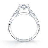 Criss Cross Split Shank Ring