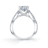 2 Carat Moissanite Engagement Ring