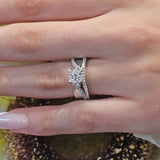 Criss Cross Band Bridal Set